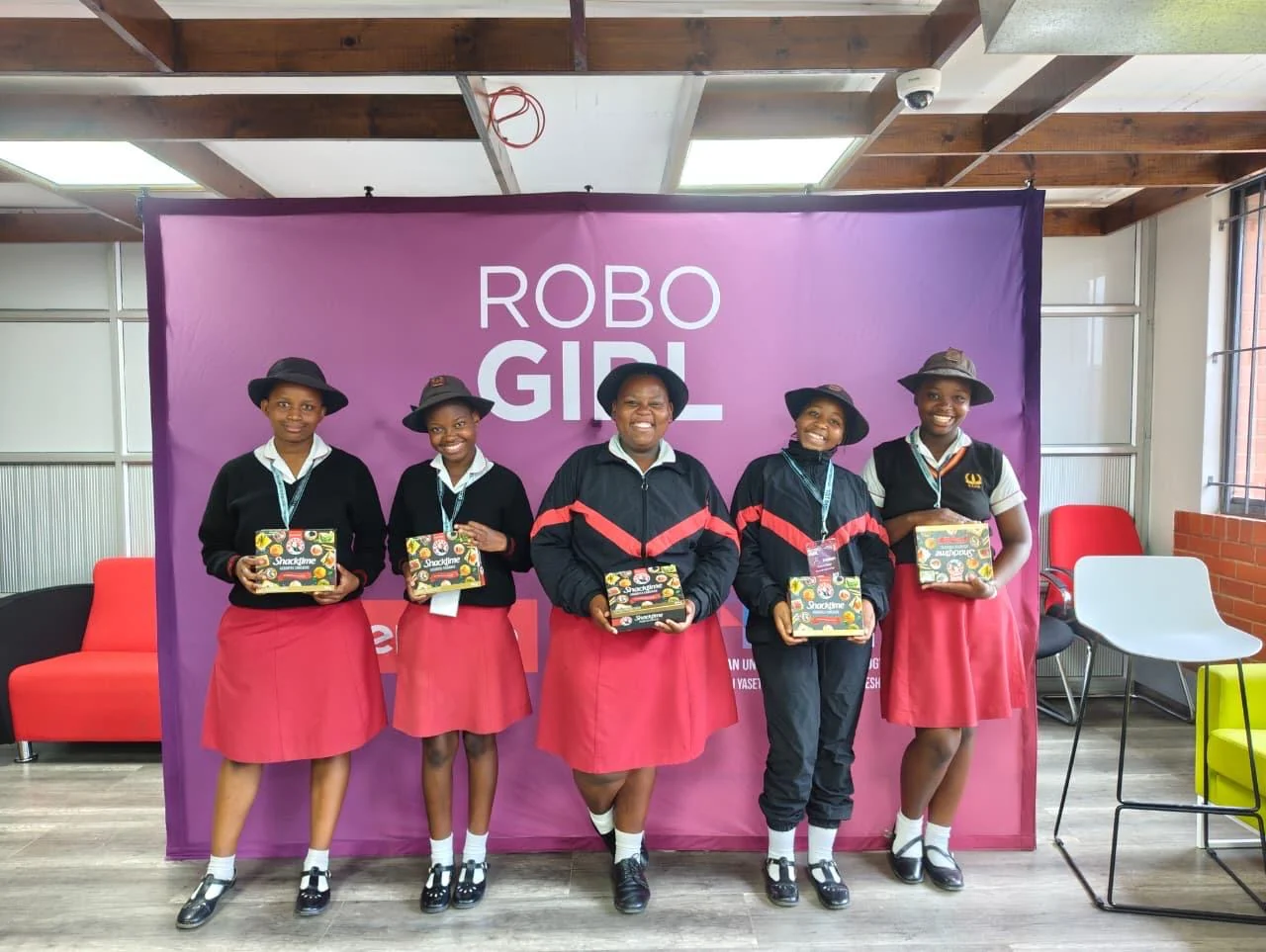 Sivananda learners attending a coding and robotics activity